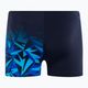 Men's Speedo Hyper Boom Placement V-Cut Aquashort swim boxers navy blue 68-09734 2