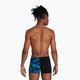 Men's Speedo Allover V-Cut Aquushort swim boxers D812 black 68-09734D812 5