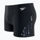 Men's Speedo Allover V-Cut Aquashort H223 black and white swim trunks 68-11366H223 3