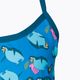 Speedo Flipper Phone Allover Vback children's one-piece swimsuit blue 68-12846 3