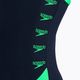 Speedo Boom Logo Splice Muscleback women's one-piece swimsuit navy blue-green 68-12900 4