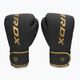 RDX F6 black/gold boxing gloves BGR-F6MGL