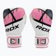 Women's boxing gloves RDX BGR-F7 white and pink BGR-F7P