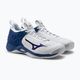 Men's volleyball shoes Mizuno Wave Momentum white and blue V1GA191221 5