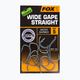 Fox International Edges carp hooks Armapoint Wide Gape Straight grey CHK179 2