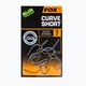 Fox International Edges carp hooks Armapoint Curve Shank Short grey CHK210 2