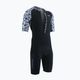 Men's ZONE3 Lava Short Sleeve Triathlon Suit white/gravel 2