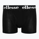 Ellesse men's boxer shorts Hali 3 pairs black/grey/white 3