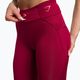 Women's training leggings Gymshark Pulse burgundy red 4
