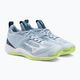 Men's volleyball shoes Mizuno Wave Momentum 2 heather/white/neo lime 4