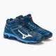 Men's volleyball shoes Mizuno Wave Voltage Mid navy blue V1GA216521 5