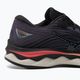 Women's running shoes Mizuno Wave Sky 6 black/quicksilver/hot coral 10