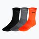 Mizuno Training running socks 3 pairs Black/Melange/Soleil 32GX2505Z96
