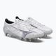 Men's football boots Mizuno Alpha JP Mix white/ignition red/ 801 c 4