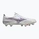 Men's football boots Mizuno Alpha JP Mix white/ignition red/ 801 c 11