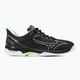 Men's tennis shoes Mizuno Wave Exceed Tour 5 AC black/silver/techno green 2