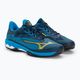 Men's tennis shoes Mizuno Wave Exceed Light 2 AC dress blues / bolt2 neon / clolsonne 4