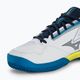 Men's tennis shoes Mizuno Break Shot 4 CC white/dress blues/sulphur spring 7