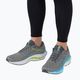 Men's running shoes Mizuno Wave Inspire 19 gray/jet blue/bolt2neon 4