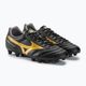 Mizuno Morelia II Club MD men's football boots black/gold/dark shadow 5