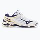 Men's volleyball shoes Mizuno Wave Voltage white / blue ribbon / mp gold 2