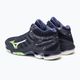 Men's volleyball shoes Mizuno Wave Voltage Mid evening blue / tech green / lolite 3