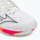 Men's badminton shoes Mizuno Wave Claw Neo 2 white / lunar rock / high vis pink 8