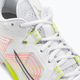 Men's badminton shoes Mizuno Wave Claw Neo 2 white / lunar rock / high vis pink 9