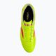 Mizuno Morelia II Elite MD safety yellow/fiery coral 2/galaxy silver men's football boots 6
