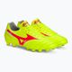 Mizuno Morelia II Pro MD safety yellow/fiery coral 2/galaxy silver men's football boots 4