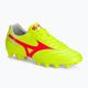 Mizuno Morelia II Club MD safety yellow/fiery coral 2/galaxy silver men's football boots