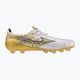 Men's football boots Mizuno Αlpha Japan Md white/ge gold/black 9