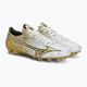 Mizuno men's football boots Αlpha Elite MD white/ge gold/black 5