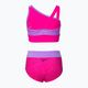 Children's two-piece swimsuit Nike Water Dots Asymmetrical pink NESSC725-672 2