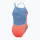 Speedo Solid Vback disco peach/curious blue women's one-piece swimsuit 2