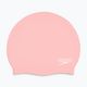 Speedo Plain Moulded Silicone swimming cap coral 2
