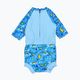UPF 50+ children's jumpsuit Splash About Happy Nappy blue HNSSCSL 2