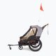 Bicycle trailer for two people bobike Moobe grey-black 8616000001 5