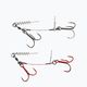 Savage Gear Carbon49 Corkscrew Stinger lure release 2 pcs silver and red 61761 2