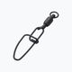 MADCAT Stainless Ball Bearing Catfish Swivels With Crosslock Snap black 70903