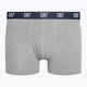 Men's CR7 Basic Trunk boxer shorts 3 pairs grey melange/white/navy 5