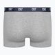 Men's CR7 Basic Trunk boxer shorts 3 pairs grey melange/white/navy 6