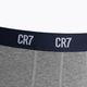 Men's CR7 Basic Trunk boxer shorts 3 pairs grey melange/white/navy 7