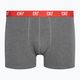 Men's CR7 Basic Trunk boxer shorts 3 pairs grey melange/red/navy 2