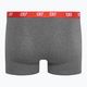 Men's CR7 Basic Trunk boxer shorts 3 pairs grey melange/red/navy 3
