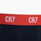 Men's CR7 Basic Trunk boxer shorts 3 pairs grey melange/red/navy 10