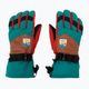 Viking Brother Louis men's ski gloves green/red 110/24/6226 3