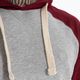 Men's sweatshirt Pitbull West Coast Hooded Small Logo grey/burgundy 3