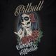 Ladies' T-shirt Pitbull West Coast Santa Muerte black 5