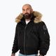 Men's Pitbull West Coast Harvest Hooded Bomber winter jacket black